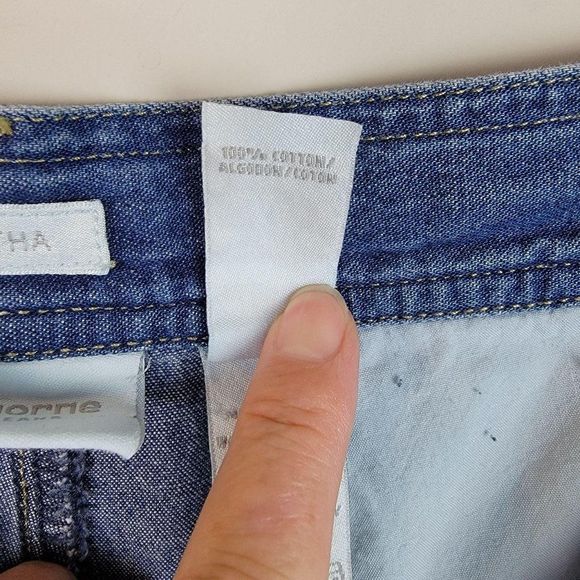 Vintage High Rise Paper Bag Cropped Jeans Size 14 - Picture 8 of 8